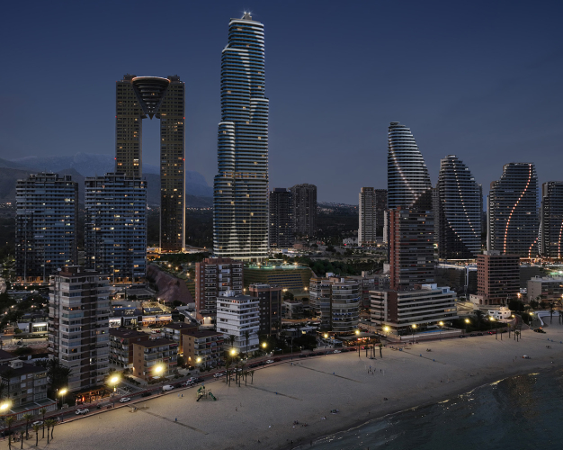 LUXUSNÍ BYT V MRAKODRAPU TM TOWER-BENIDORM